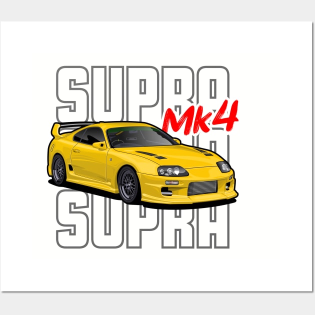 Toyota Supra MK4 Wall Art by squealtires